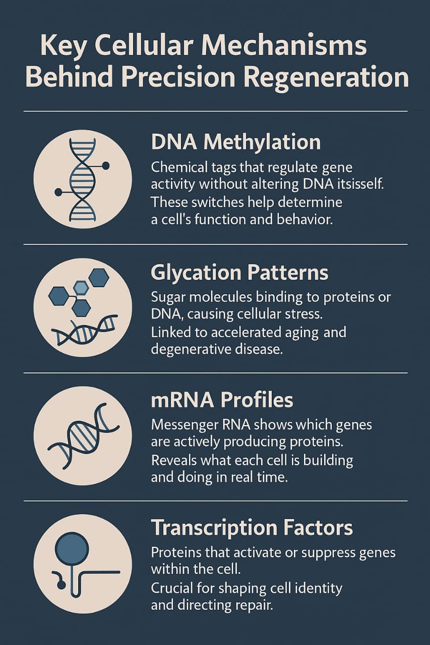 Key Cellular Mechanisms Behind Precision Regeneration