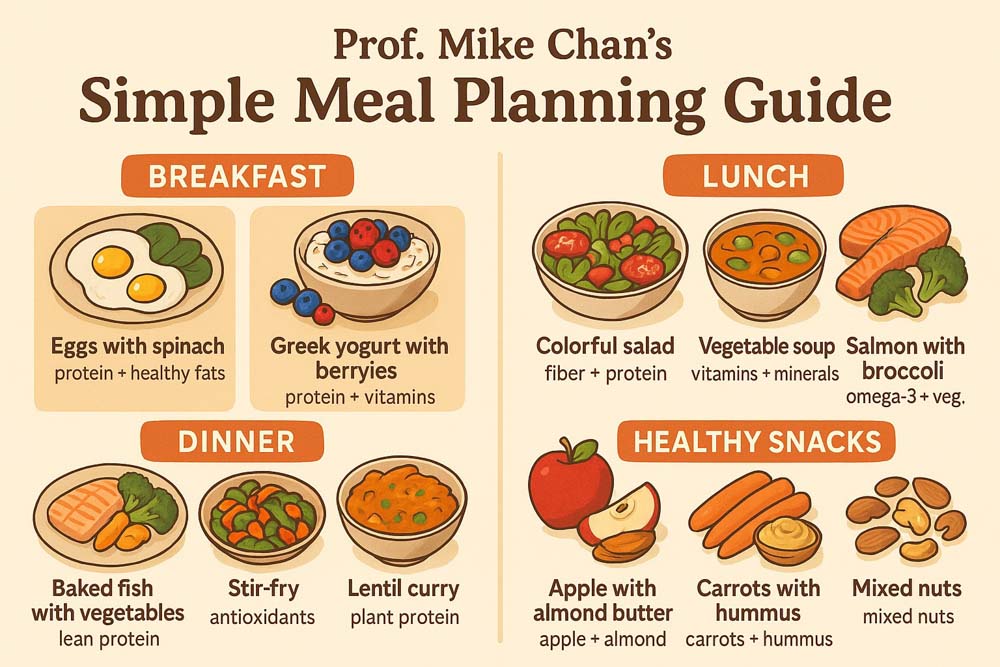 Simple Meal Planning from Prof. Mike Chan's Approach