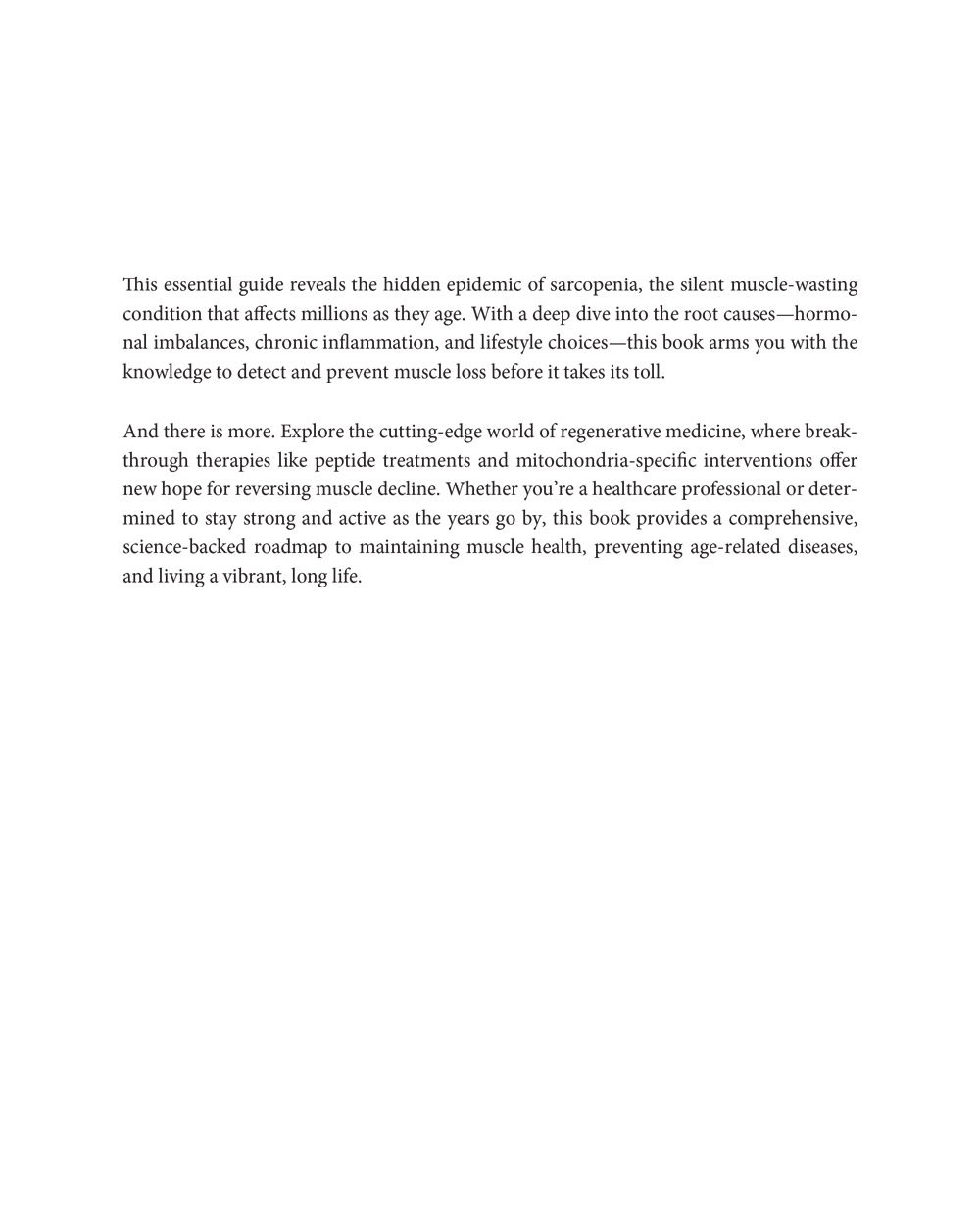 Proactive Ageing: Comprehensive Strategies for Muscle Preservation & Sarcopenia Resistance in Bioregenerative Medicine - Image 7