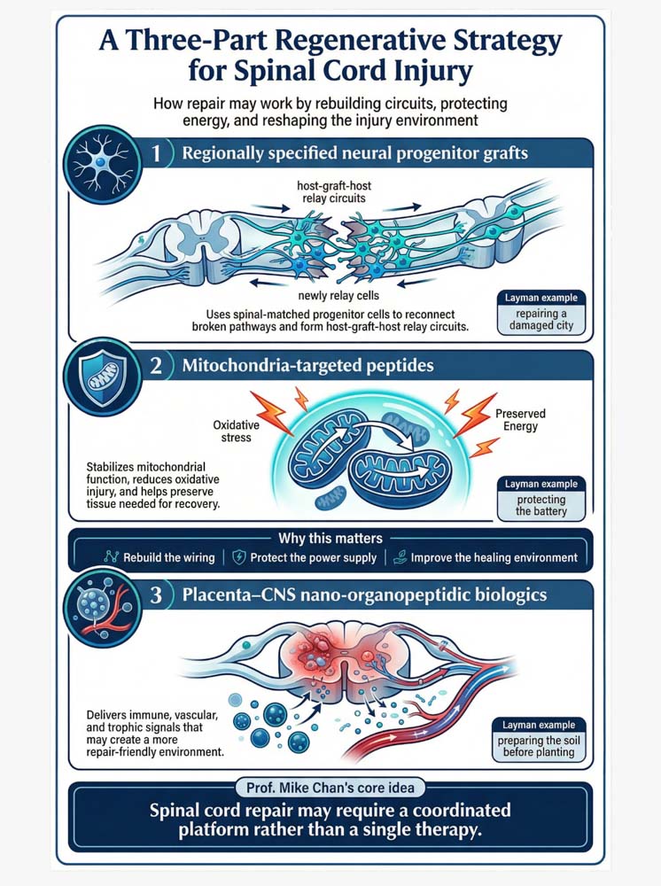 A Three-Part Regenerative Strategy for Spinal Cord Injury