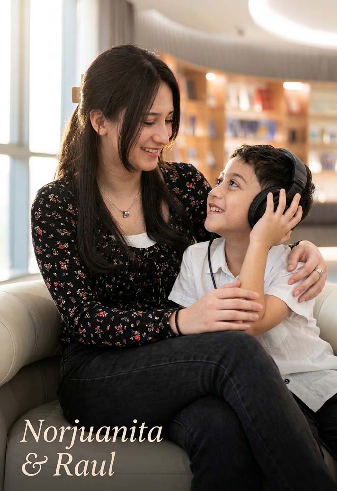 Norjuanita and son Raul