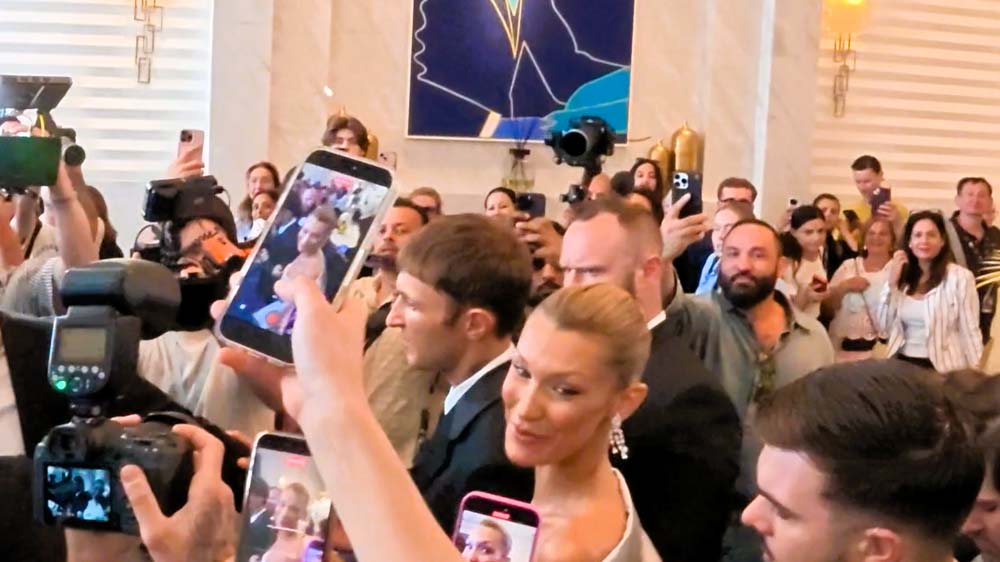 BELLA HADID Draws Frenzy at Hotel Martinez as Cannes Glamour Meets Chopard Legacy