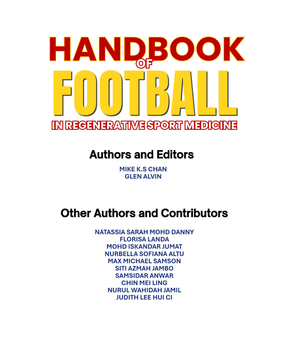 Handbook of Football in Regenerative Sport Medicine - Image 6