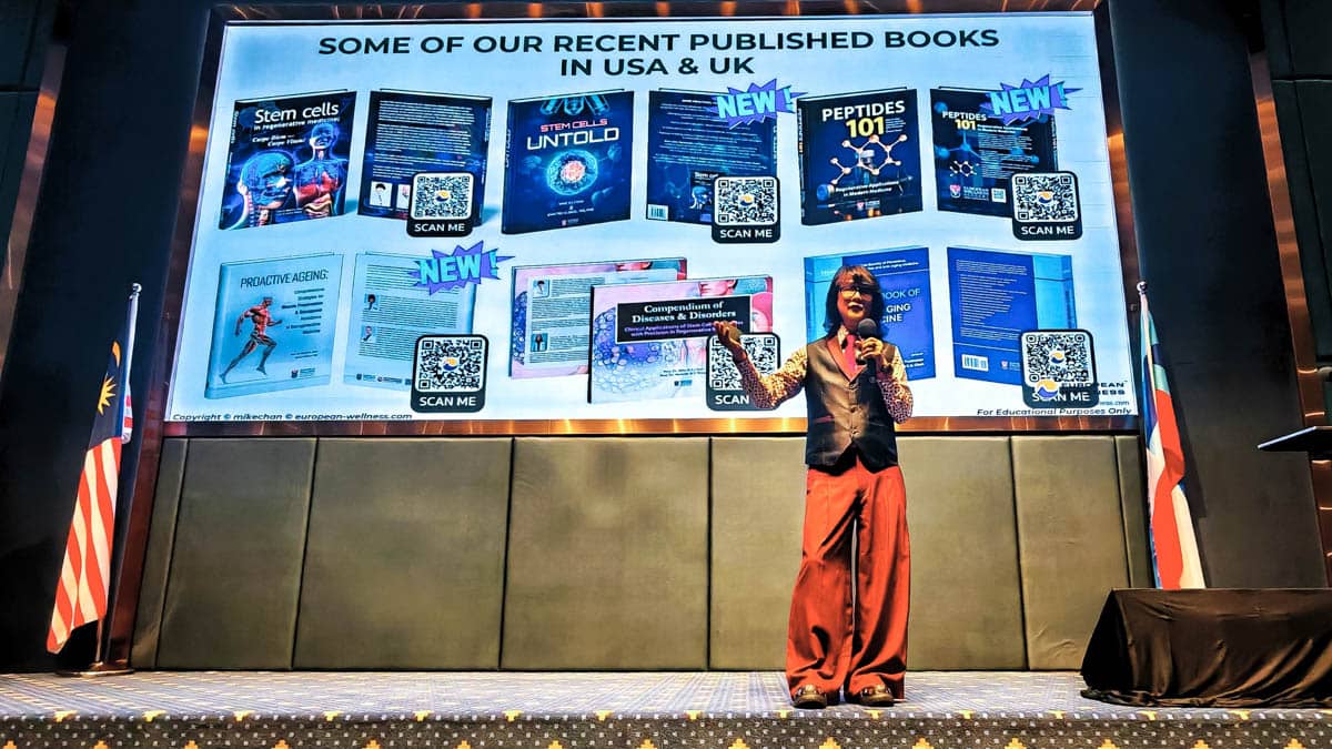 Prof. Chan showcased European Wellness' growing library